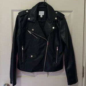 Women’s Nine West Faux-Leather Moto Jacket